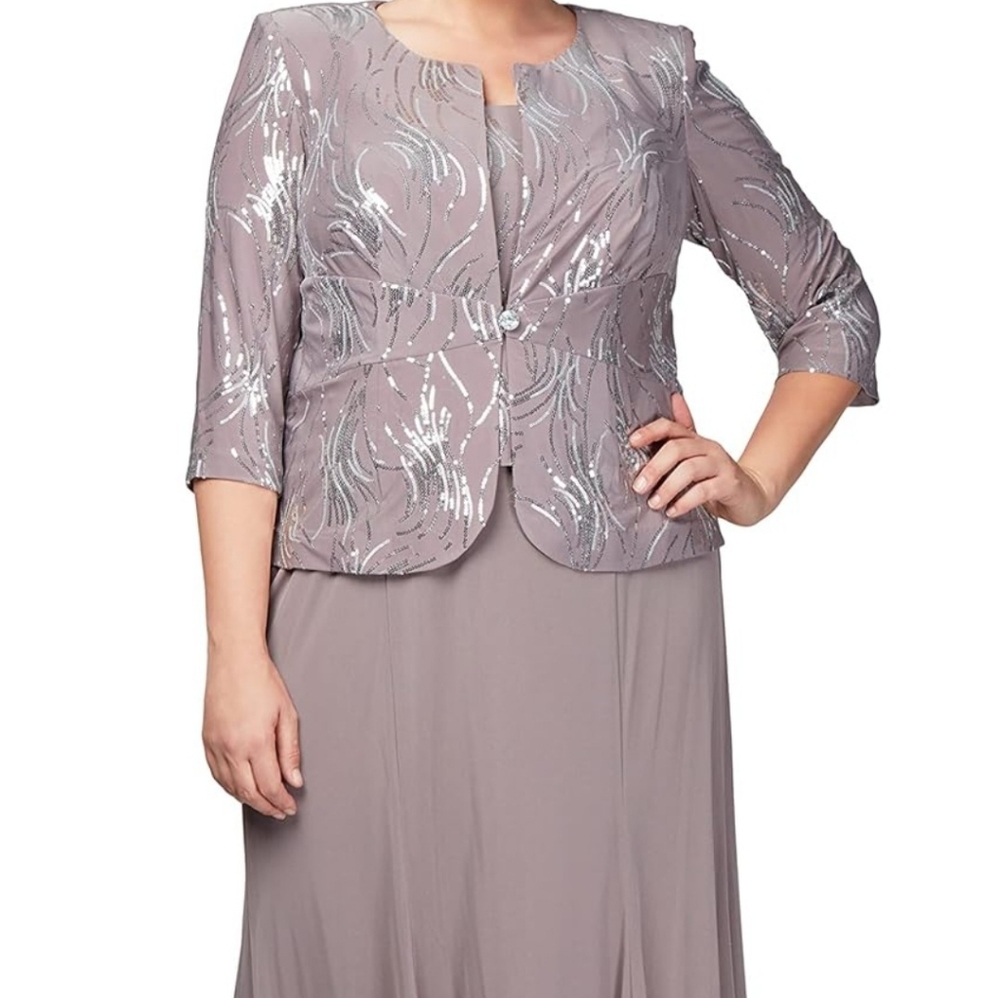 Alex 🌟Evenings🌟 Women's Dress Sz 14 - Picture 2 of 5